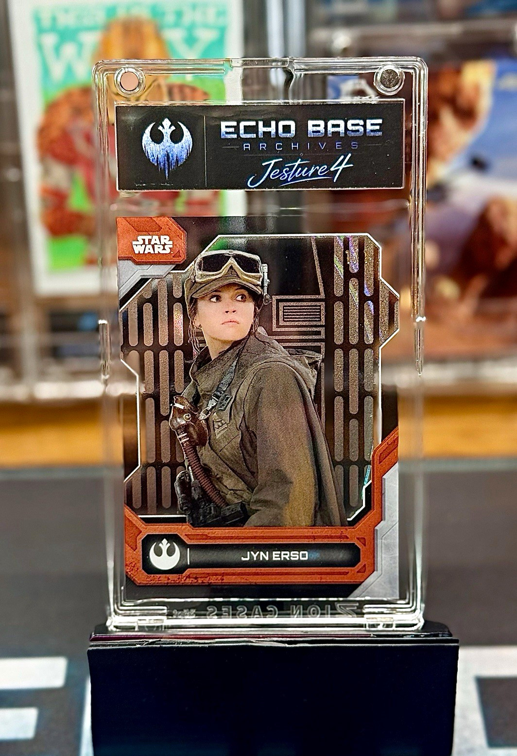 2024 Topps High Tek Star Wars Jyn Erso 1/1 Imperial Walls 2024 Topps High Tek Star Wars Jyn Erso 1/1 Imperial Walls