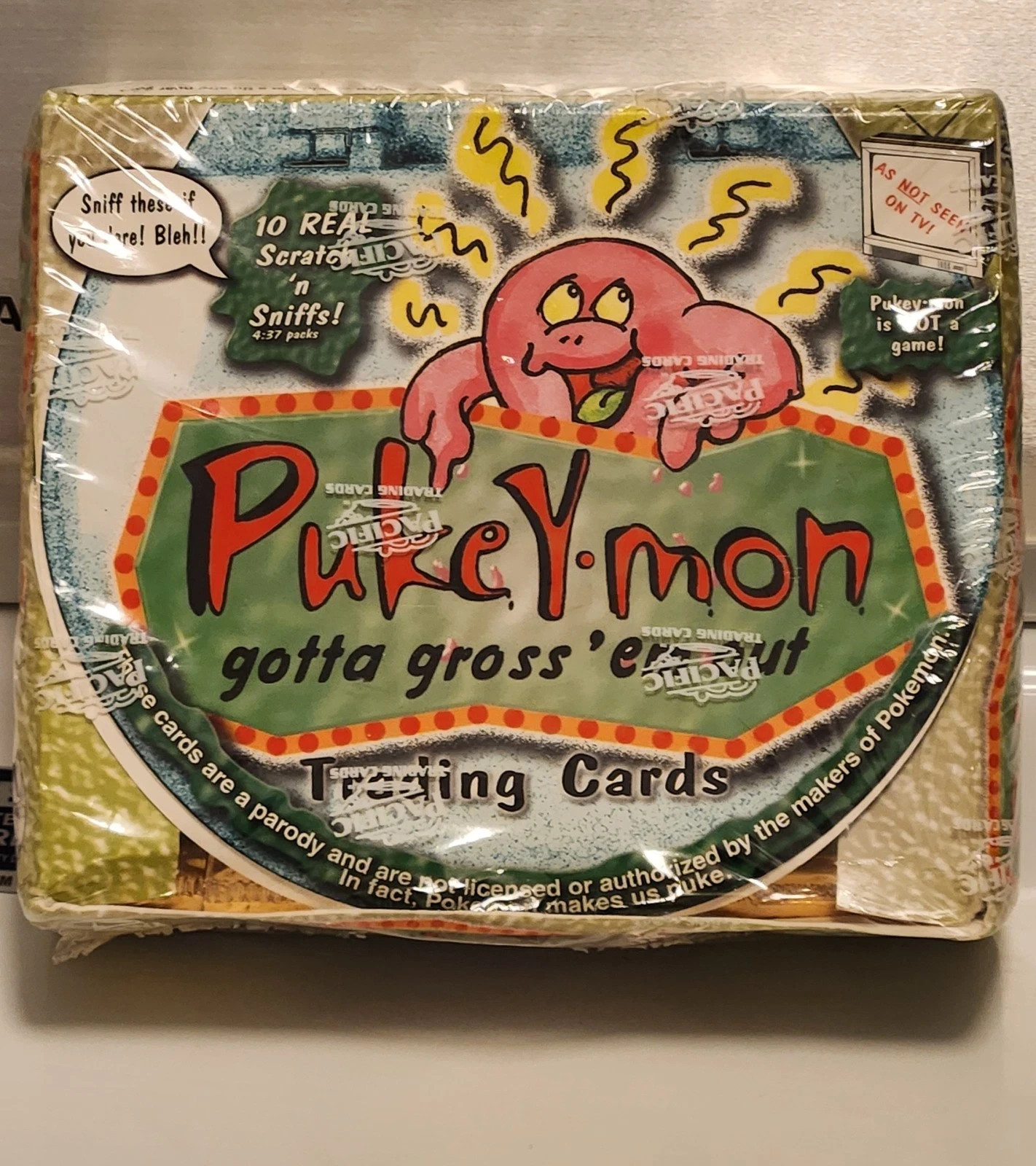 PUKEY-MON TRADING CARDS FACTORY-SEALED BOX - 36 PACKS 2000 PACIFIC SEALED