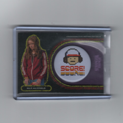 STRANGER THINGS WELCOME TO THE UPSIDE DOWN MAX MAYFIELD BUTTON PIN CARD #/25 STRANGER THINGS WELCOME TO THE UPSIDE DOWN MAX MAYFIELD BUTTON PIN CARD #/25