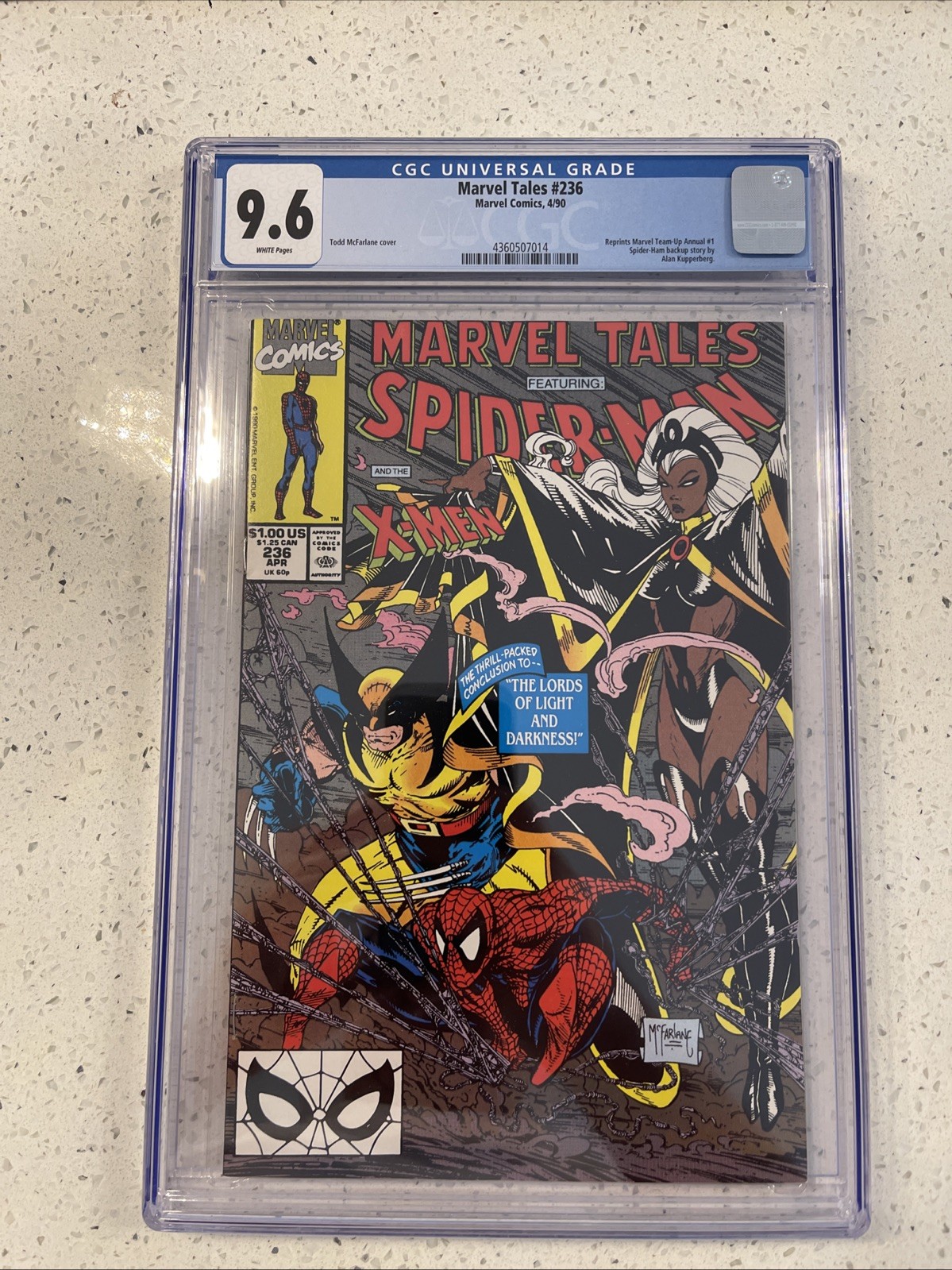 MARVEL TALES #236 CGC 9.8 WP (1990) Spider-Man and X-Men Todd McFarlane cover MARVEL TALES #236 CGC 9.8 WP (1990) Spider-Man and X-Men Todd McFarlane cover