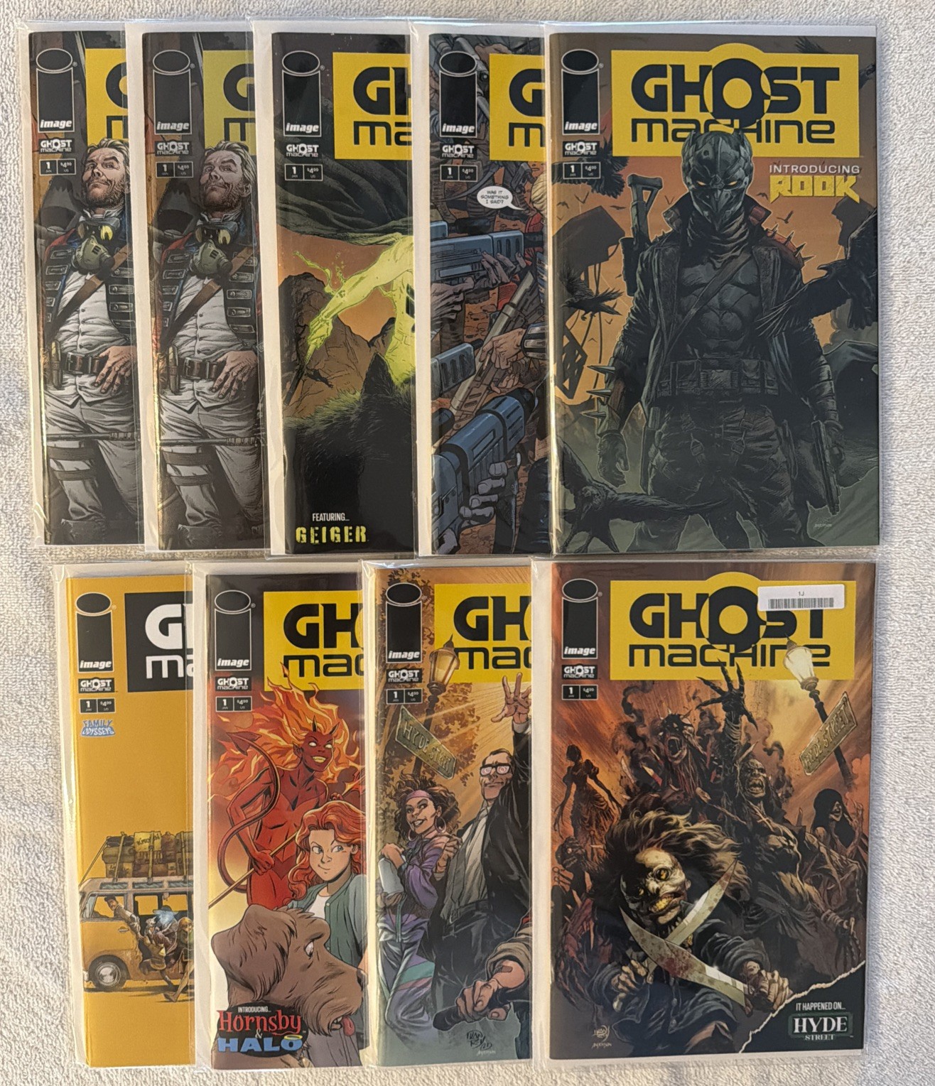 GHOST MACHINE # 1 (9 Covers) First Prints NM 🔥