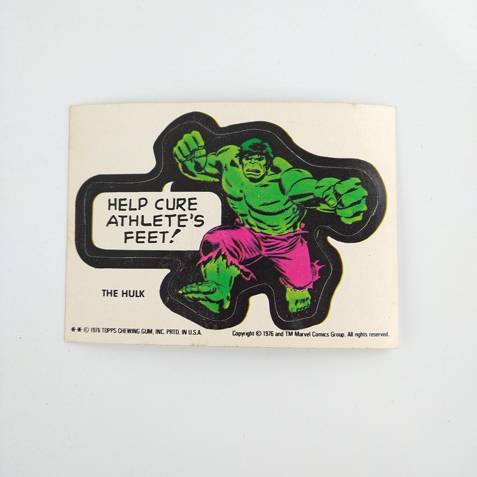 1976 Topps Marvel Super Heroes Sticker Cards YOU CHOOSE PICK 1 of 40, Checklist