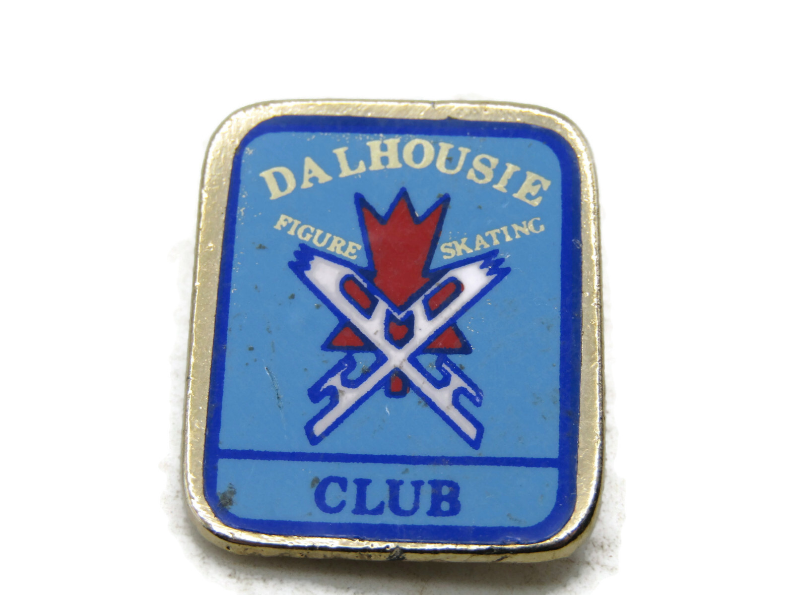 Vintage Dalhousie Figure Skating Club Pin Canadian Maple Leaf Enamel Lapel Badge Vintage Dalhousie Figure Skating Club Pin Canadian Maple Leaf Enamel Lapel Badge