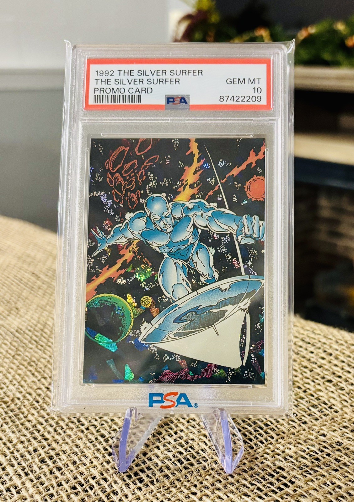Marvel PSA 10 Silver Surfer - 1992 The Silver Surfer Prism PSA 10 - Promo Card