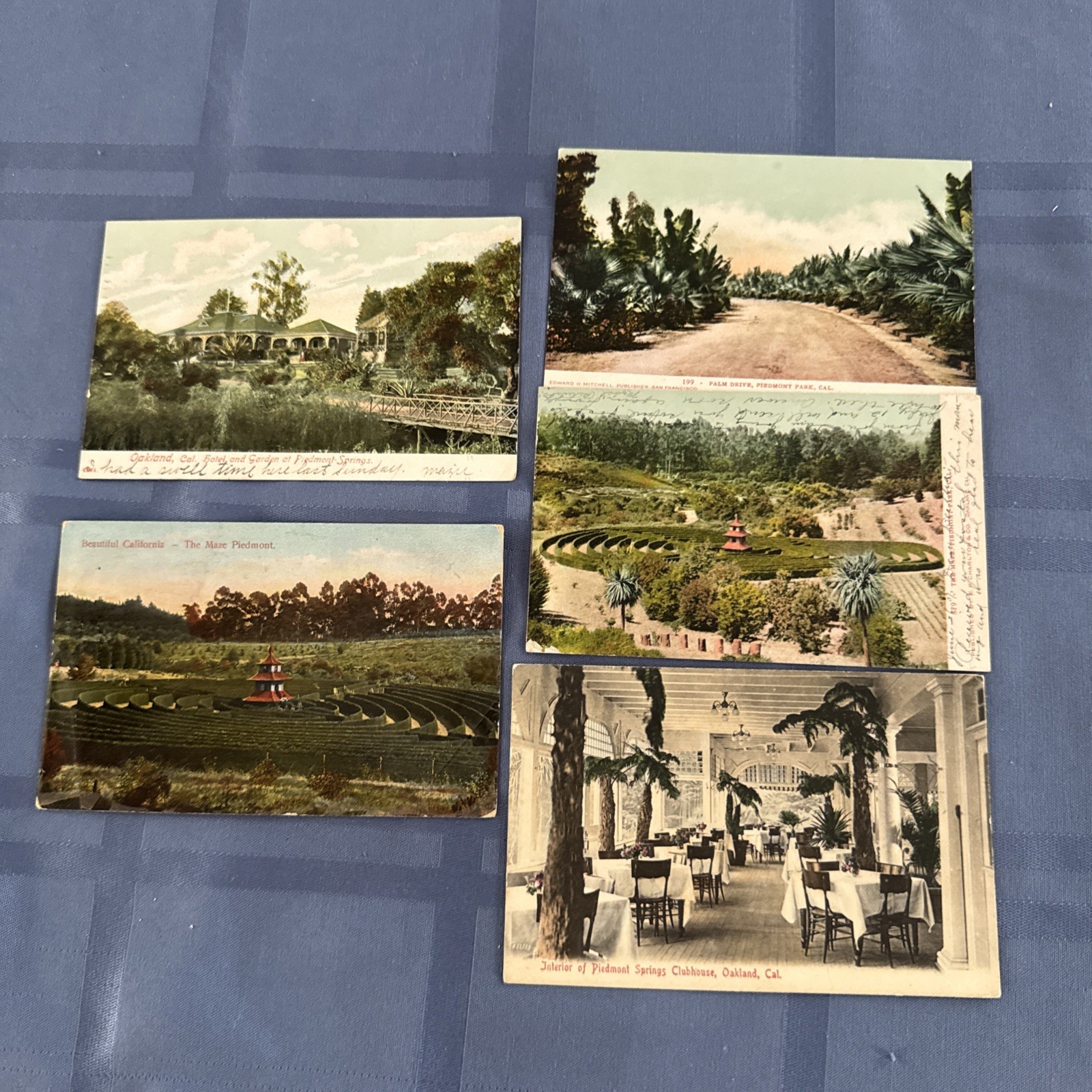 Early Postcards of Piedmont Springs Park, Oakland, CA 1907-1911 5 total Early Postcards of Piedmont Springs Park, Oakland, CA 1907-1911 5 total
