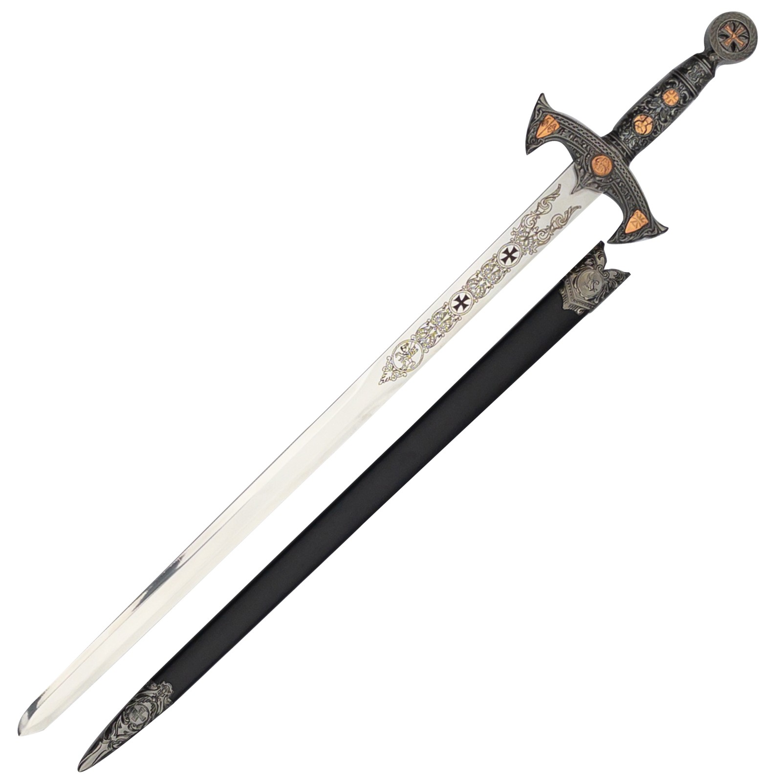 LEGENDAY MEDIEVAL RENAISSANCE CRUSADER KNIGHTS TEMPLAR MEDIEVAL SWORD 29.5" LEGENDAY MEDIEVAL RENAISSANCE CRUSADER KNIGHTS TEMPLAR MEDIEVAL SWORD 29.5"
