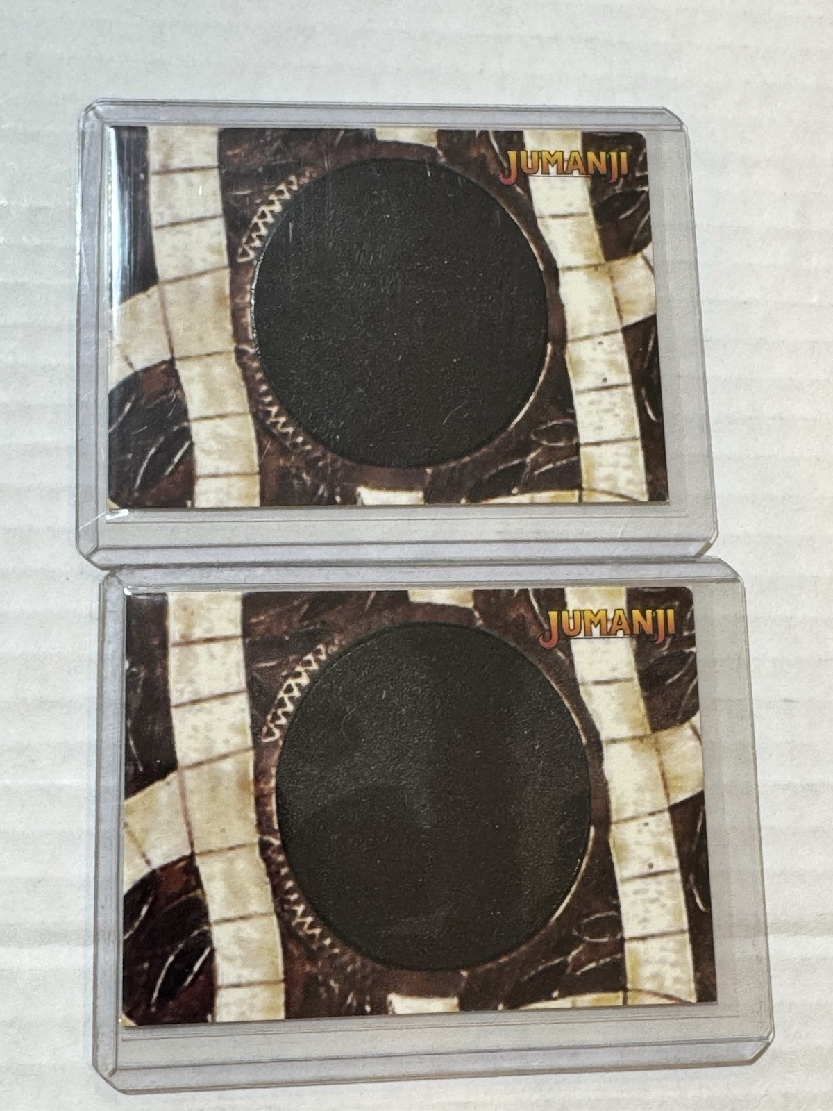 1995 SKYBOX JUMANJI MOVIE  #J4 & J6 DISAPPEARING INK INSERT CARD CHASE NEAR MINT
