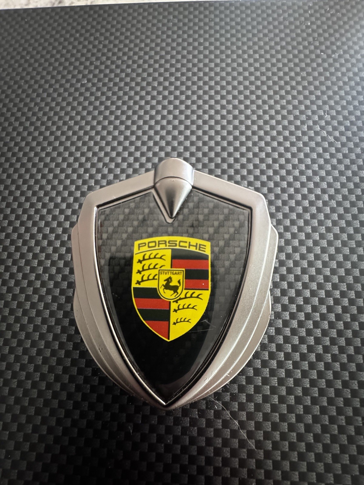 Rare Porsche Logo Humidor Carbon Fiber Rare Porsche Logo Humidor Carbon Fiber