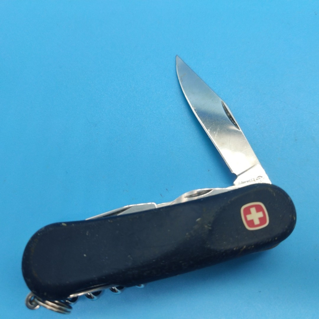 Black Wenger Tactile Soft Touch Evo 17 Swiss Army Pocket Knife Evolution Bent Black Wenger Tactile Soft Touch Evo 17 Swiss Army Pocket Knife Evolution Bent