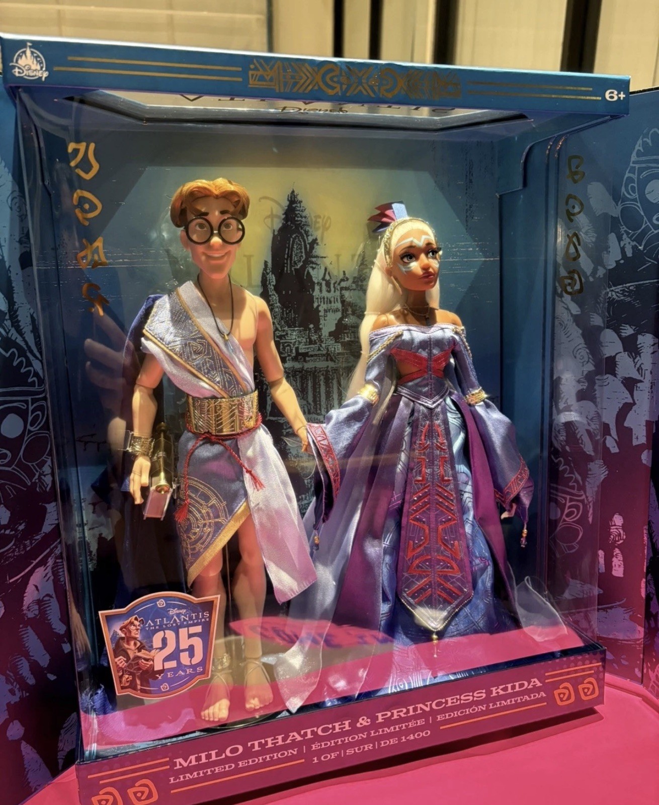 Disney D23 Expo Atlantis Milo And Kida 25th Anniversary Doll Set Limited Edition Disney D23 Expo Atlantis Milo And Kida 25th Anniversary Doll Set Limited Edition