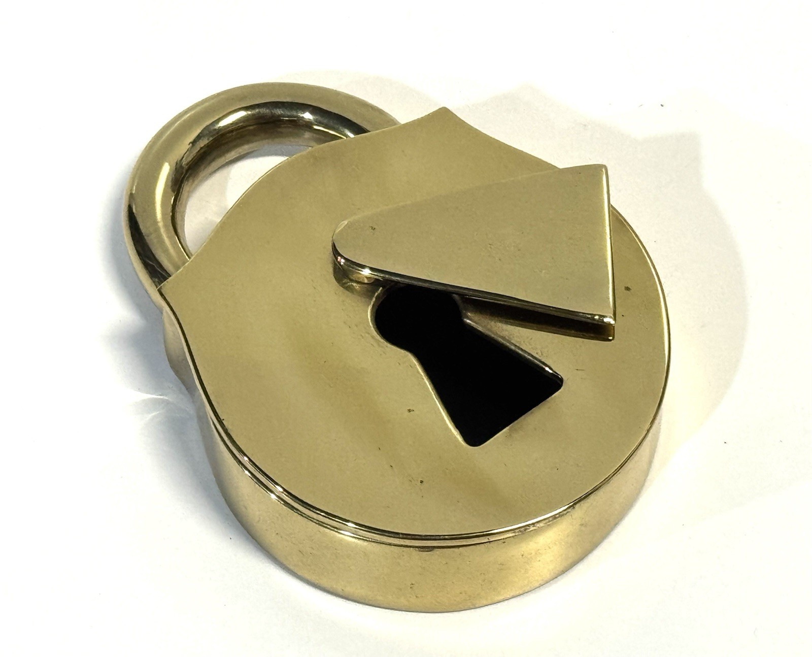 Vintage Solid Brass Virginia Metalcrafters Padlock Box Vintage Solid Brass Virginia Metalcrafters Padlock Box