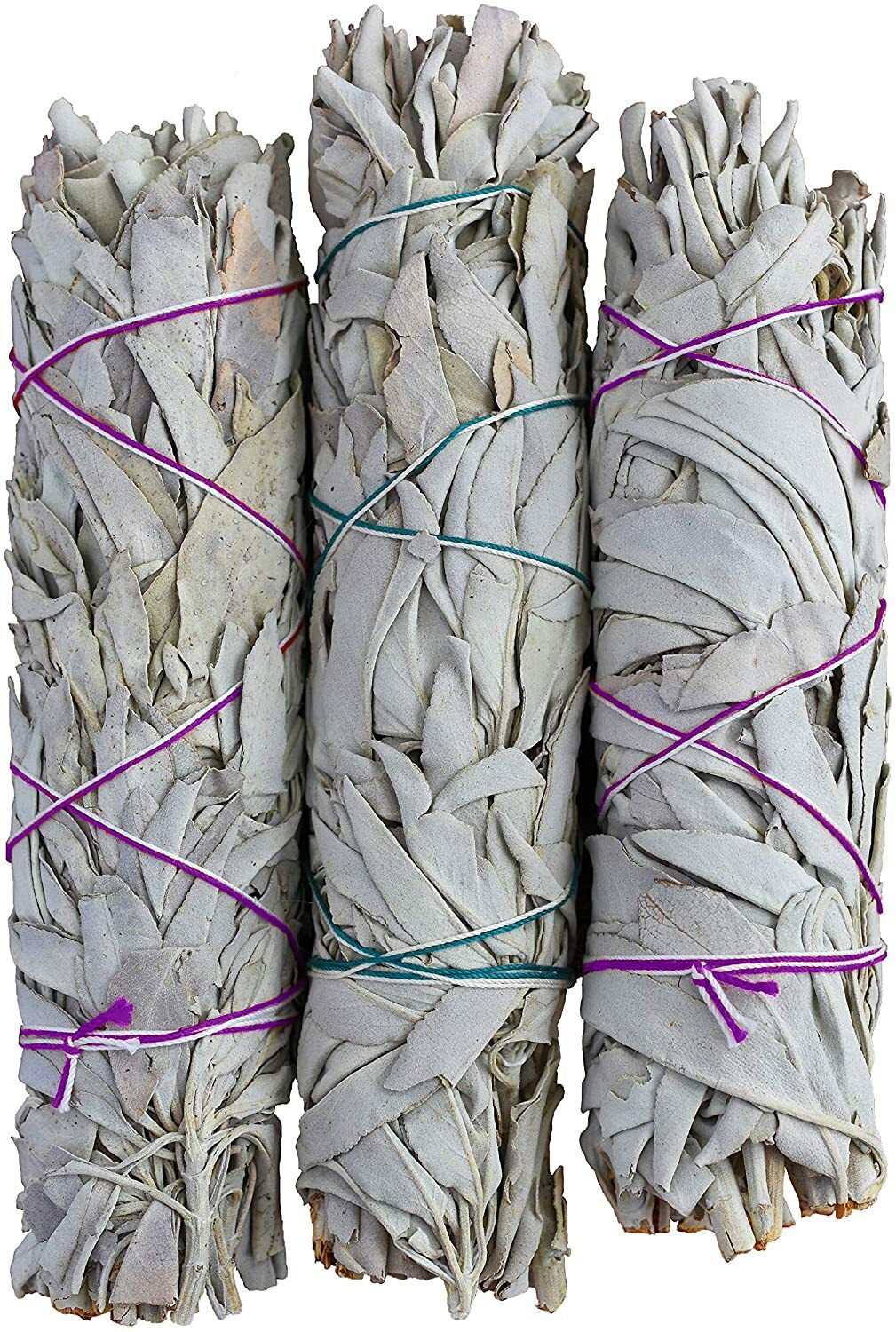 WHITE SAGE 3 PACK BUNDLE - 4 INCHES SMUDGE STICKS HOME SPIRITUAL CLEANSING WHITE SAGE 3 PACK BUNDLE - 4 INCHES SMUDGE STICKS HOME SPIRITUAL CLEANSING