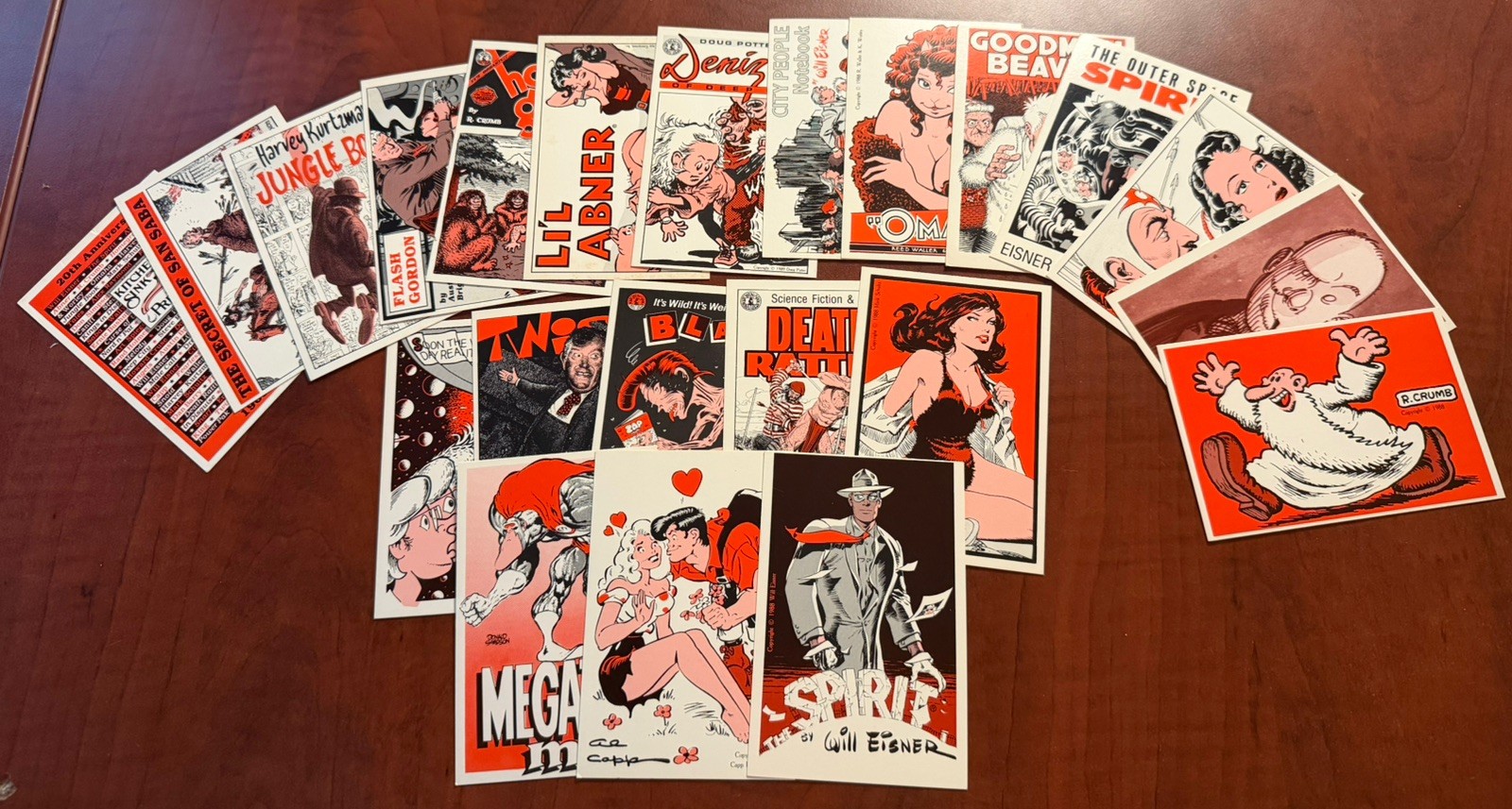1988 Kitchen Sink Press Trading Cards 22/36 Partial Set Eisner Crumb Omaha 1988 Kitchen Sink Press Trading Cards 22/36 Partial Set Eisner Crumb Omaha