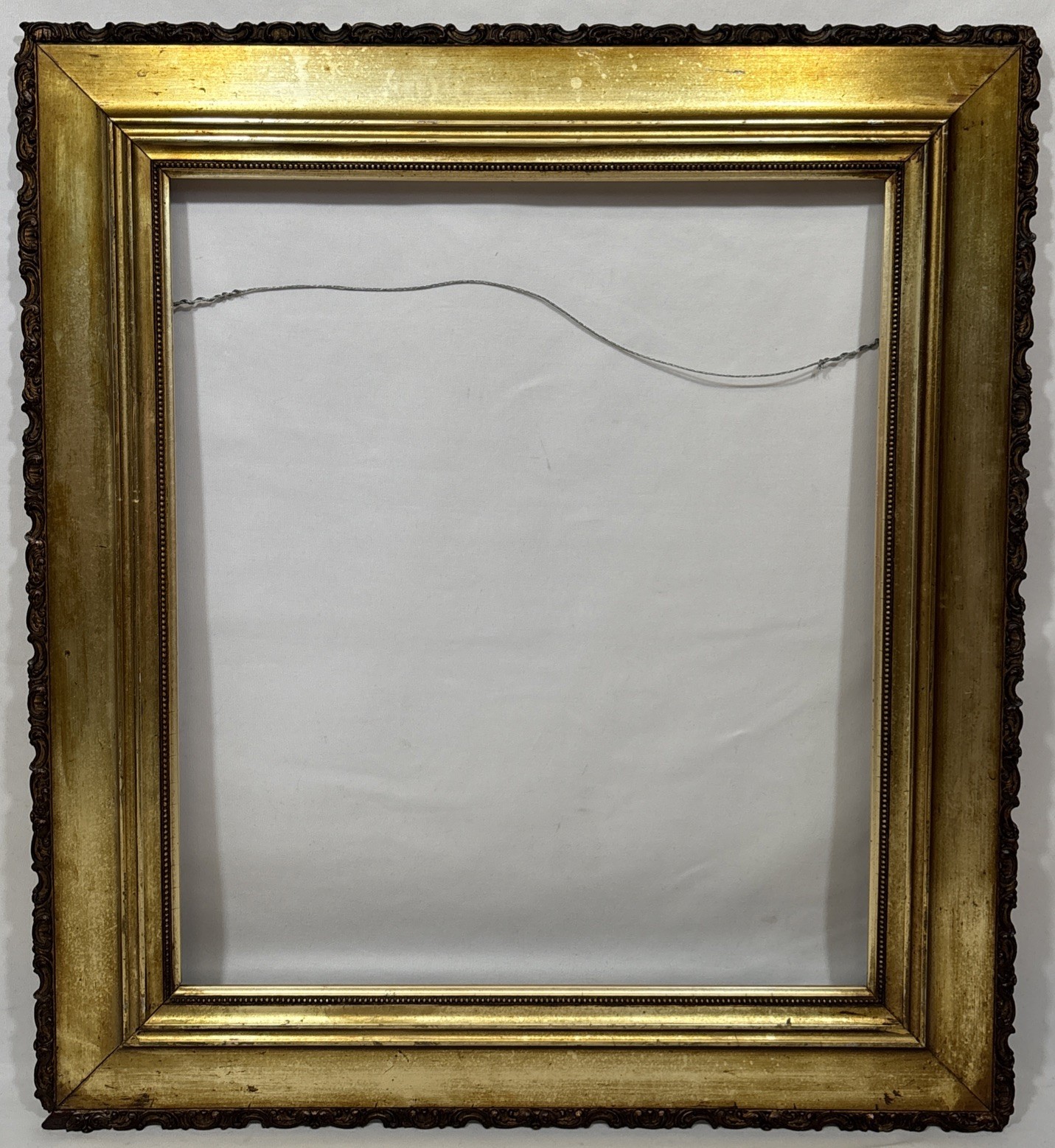 Antique Victorian Lemon Gilt Gesso Solid Wood Frame Fits 17"x14.5" Antique Victorian Lemon Gilt Gesso Solid Wood Frame Fits 17"x14.5"
