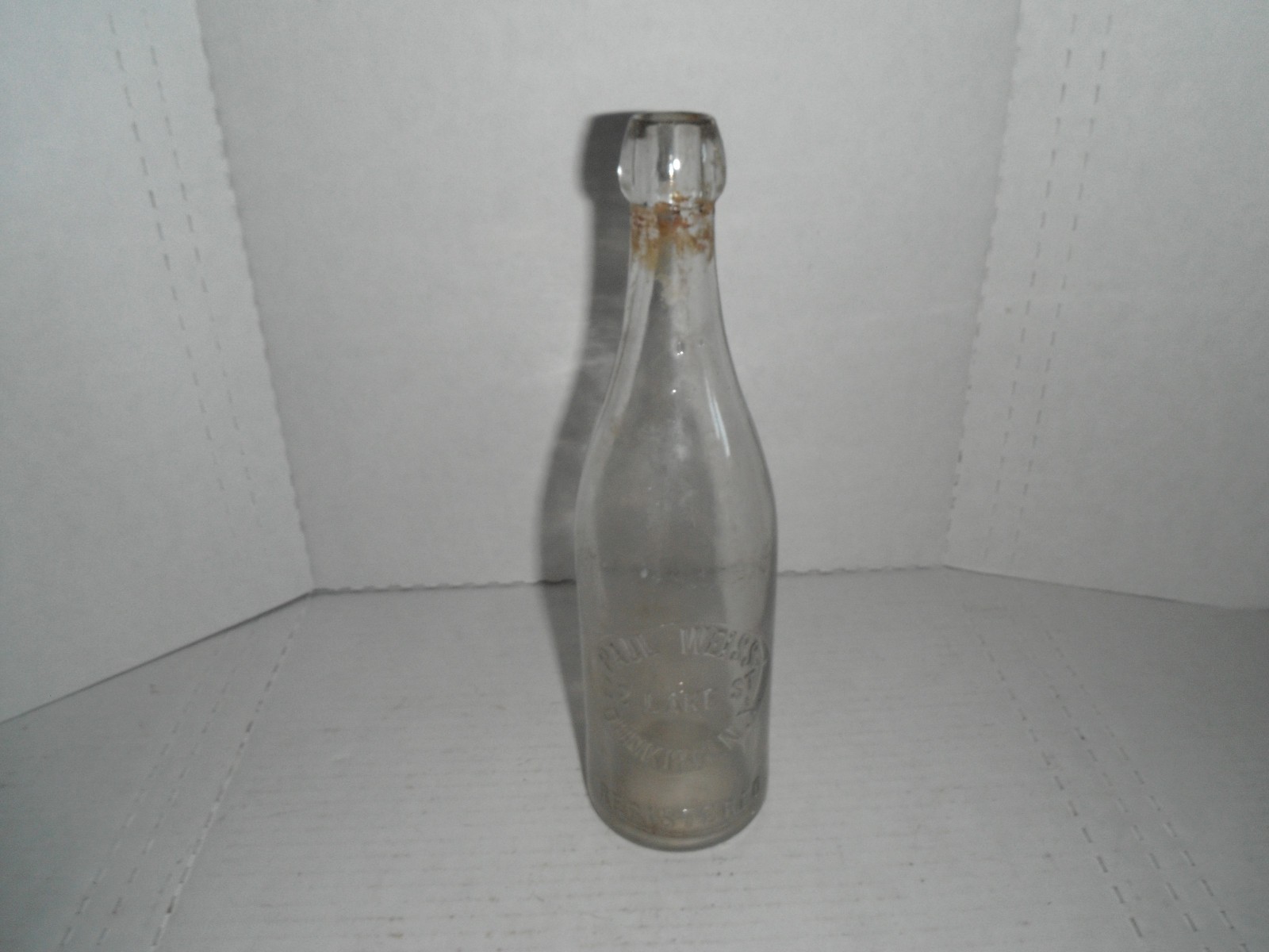 scarce paul weiss dunkirk ny beer bottle blob clear scarce paul weiss dunkirk ny beer bottle blob clear