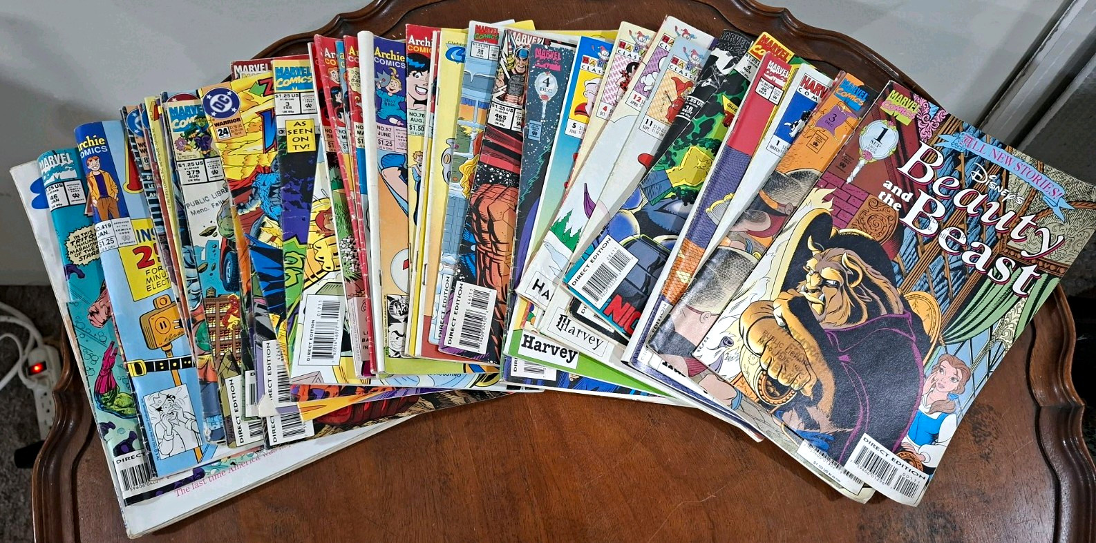 Vintage 1990s Comic Book Lot of 36 Batman Wonder Women Disney Archie Cap America Vintage 1990s Comic Book Lot of 36 Batman Wonder Women Disney Archie Cap America