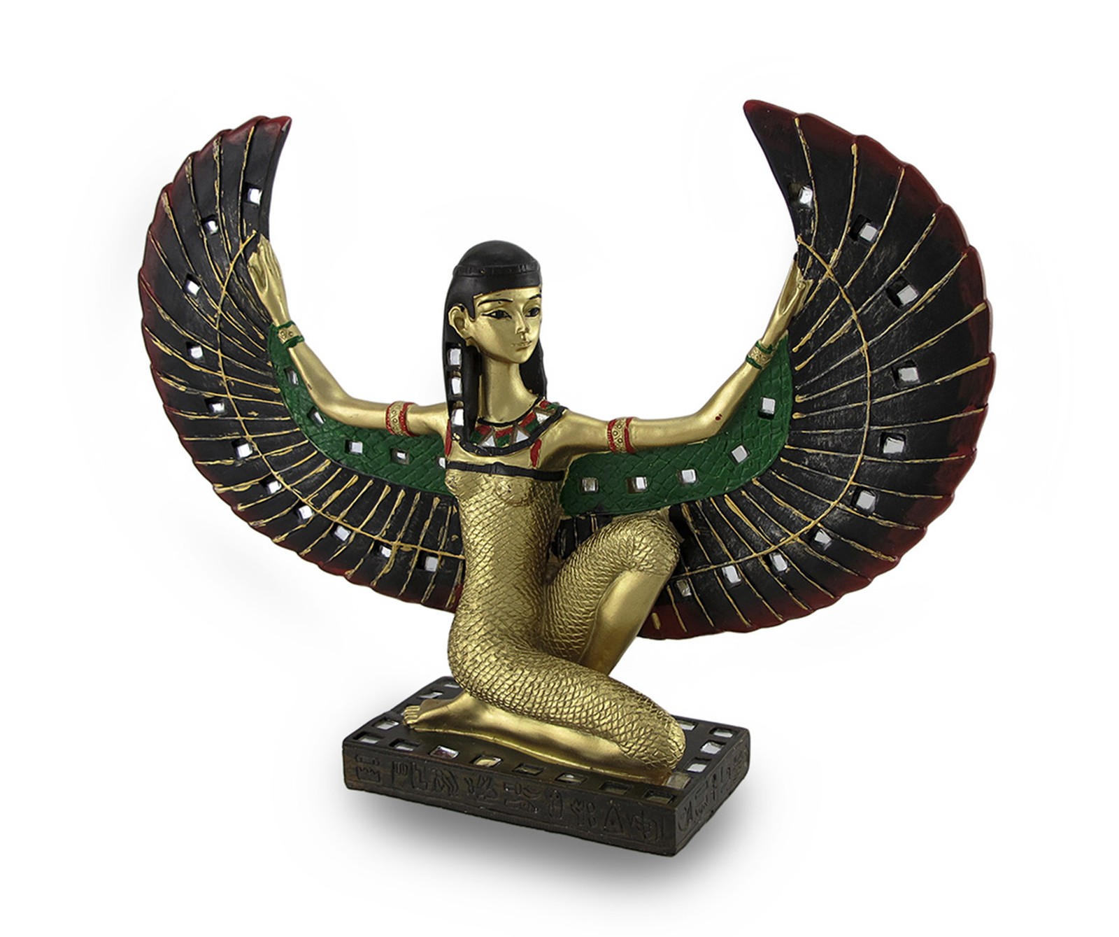Zeckos Winged Egyptian Goddess Isis Statue Deity Mythology Zeckos Winged Egyptian Goddess Isis Statue Deity Mythology