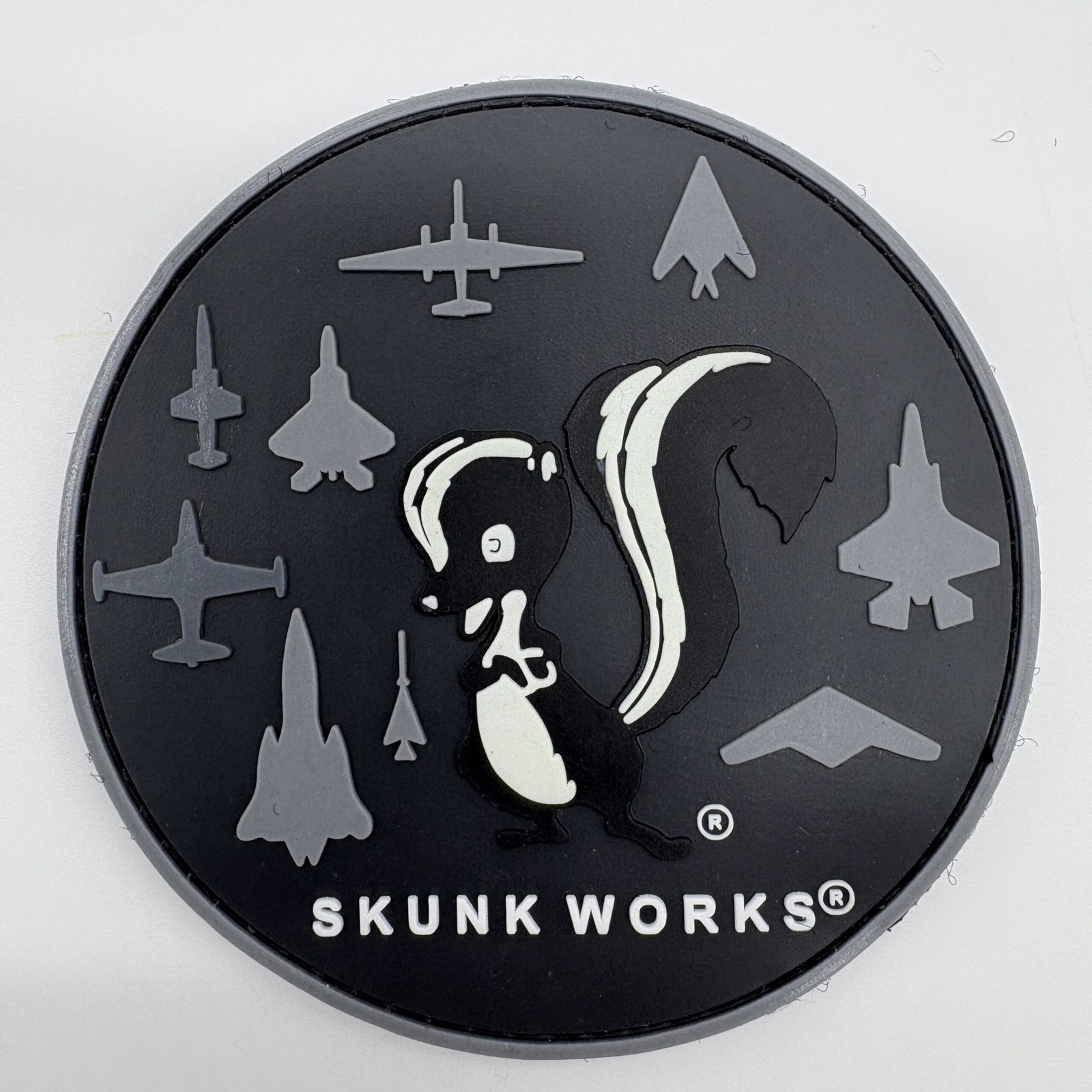 Lockheed Martin® Skunk Works® PVC Patch, 3.5 inch, Hook and Loop Lockheed Martin® Skunk Works® PVC Patch, 3.5 inch, Hook and Loop