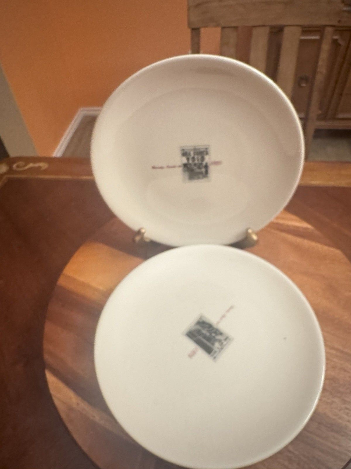 Vintage Mayer China “NRA CODES VOID 1935“ Dinner Plates. Ivory 455. A Set Of 4 Vintage Mayer China “NRA CODES VOID 1935“ Dinner Plates. Ivory 455. A Set Of 4
