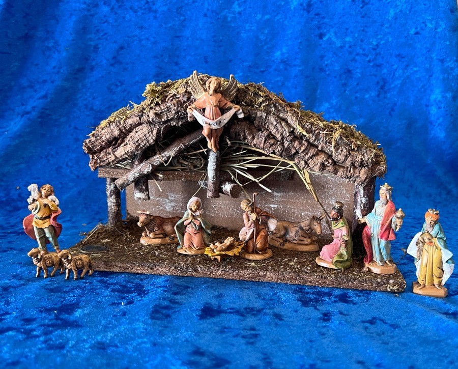 Fontanini 2.5" Heirloom Nativity Scene 12 pieces + Stable 54225 Italy Fontanini 2.5" Heirloom Nativity Scene 12 pieces + Stable 54225 Italy