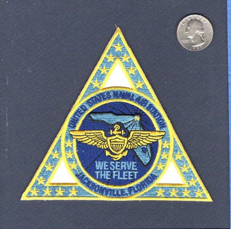 NAS Naval Air Station JACKSONVILLE FL US NAVY Base Squadron Jacket Patch NAS Naval Air Station JACKSONVILLE FL US NAVY Base Squadron Jacket Patch
