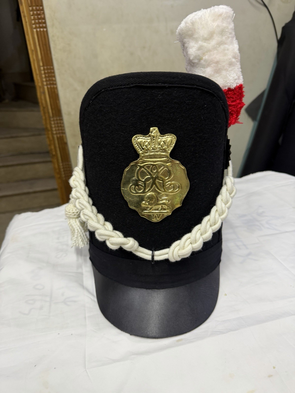 New Napoleonic 18th century British Shako HAT With Cord Repro New Napoleonic 18th century British Shako HAT With Cord Repro
