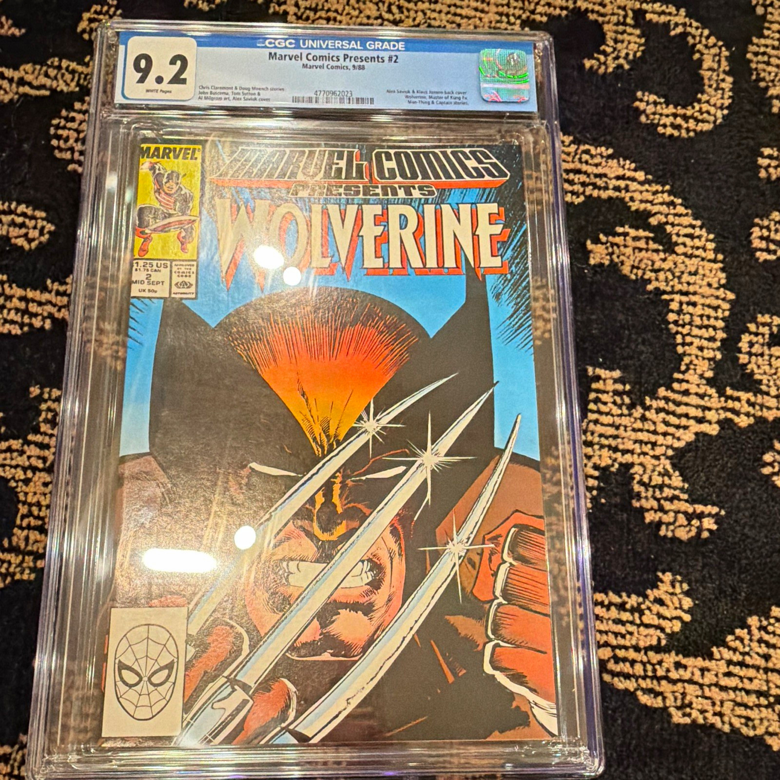 Wolverine Marvel Comics Presents #2 CGC 9.2 (1988) Marvel Comics Wolverine Marvel Comics Presents #2 CGC 9.2 (1988) Marvel Comics