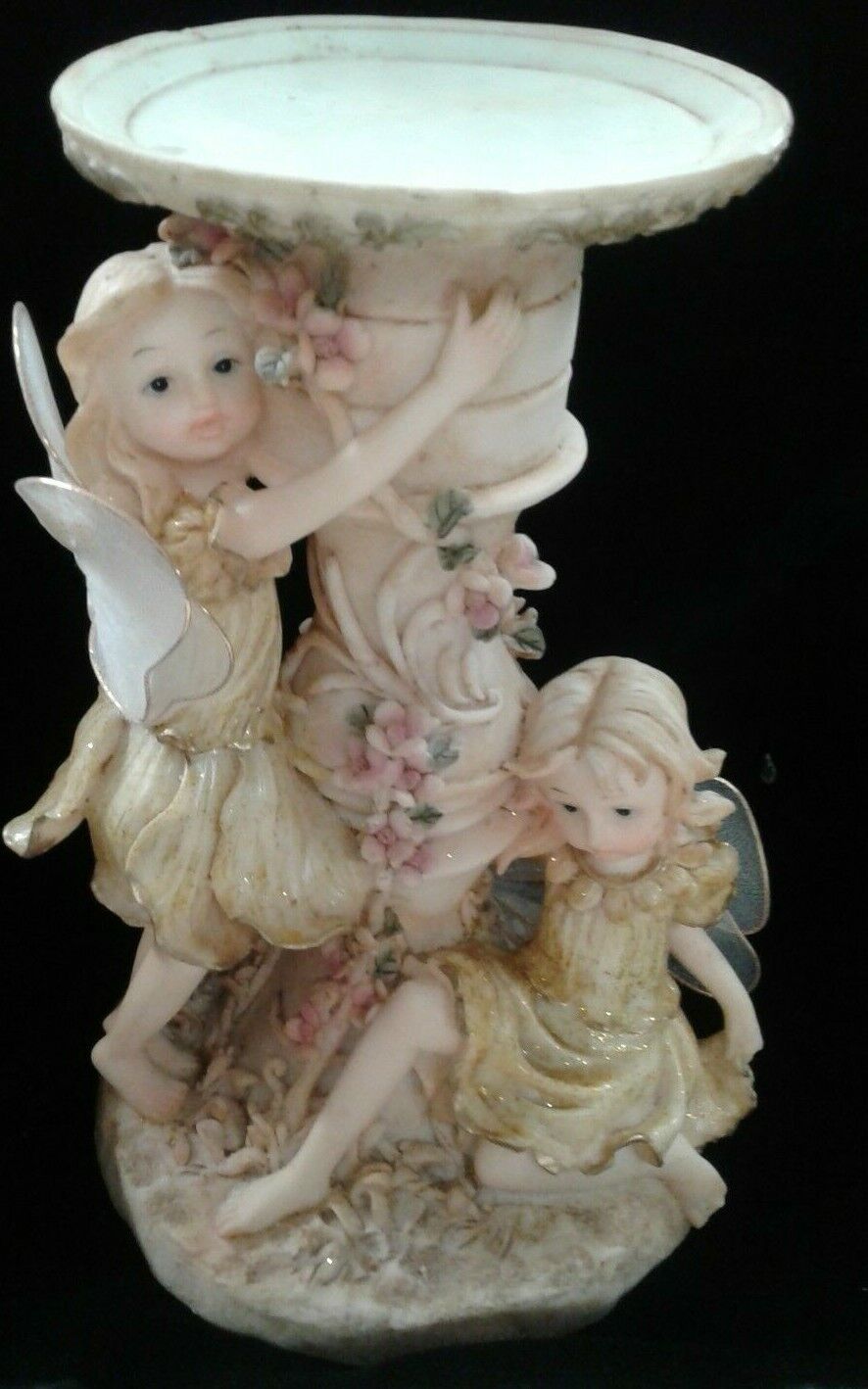  Beautiful 2 Angels - Figurines“With Candle Holder” Figurine And Statue