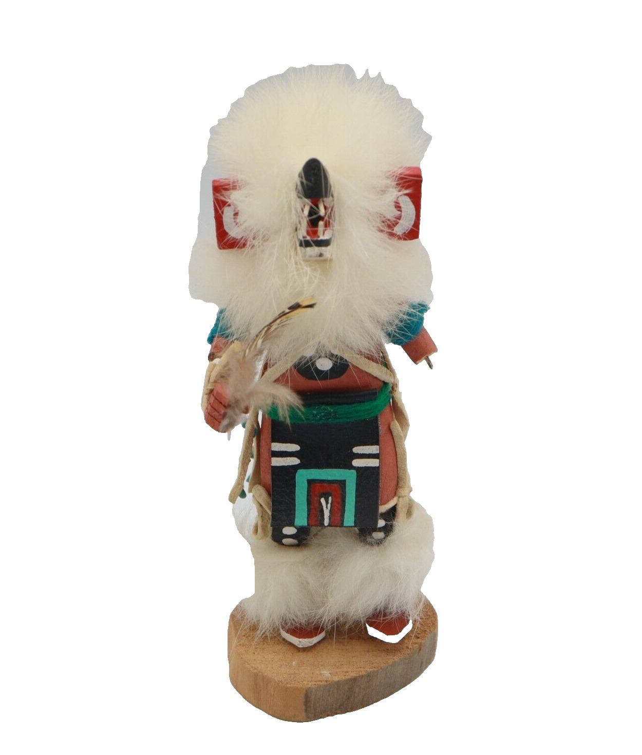 Native American Hopi Tribe Bear Kachina Doll Signed 7\