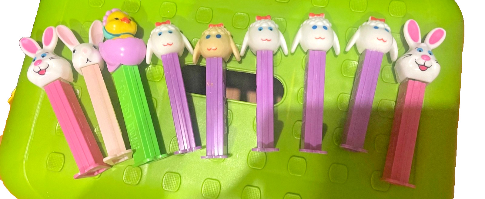 Vintage Lot of 9 Easter Pez Dispensers Chick Bunny Rabbit Lamb set Vintage Lot of 9 Easter Pez Dispensers Chick Bunny Rabbit Lamb set