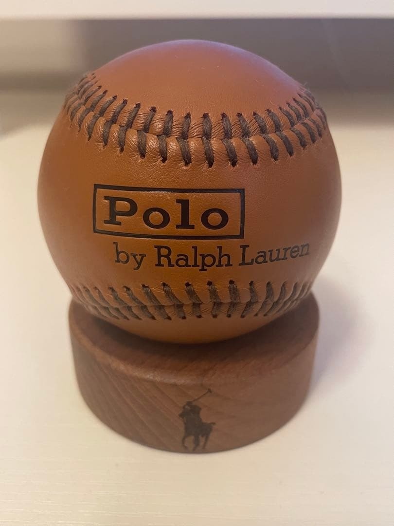 Polo by Ralph Lauren Baseball Display Ball with Wooden Stand