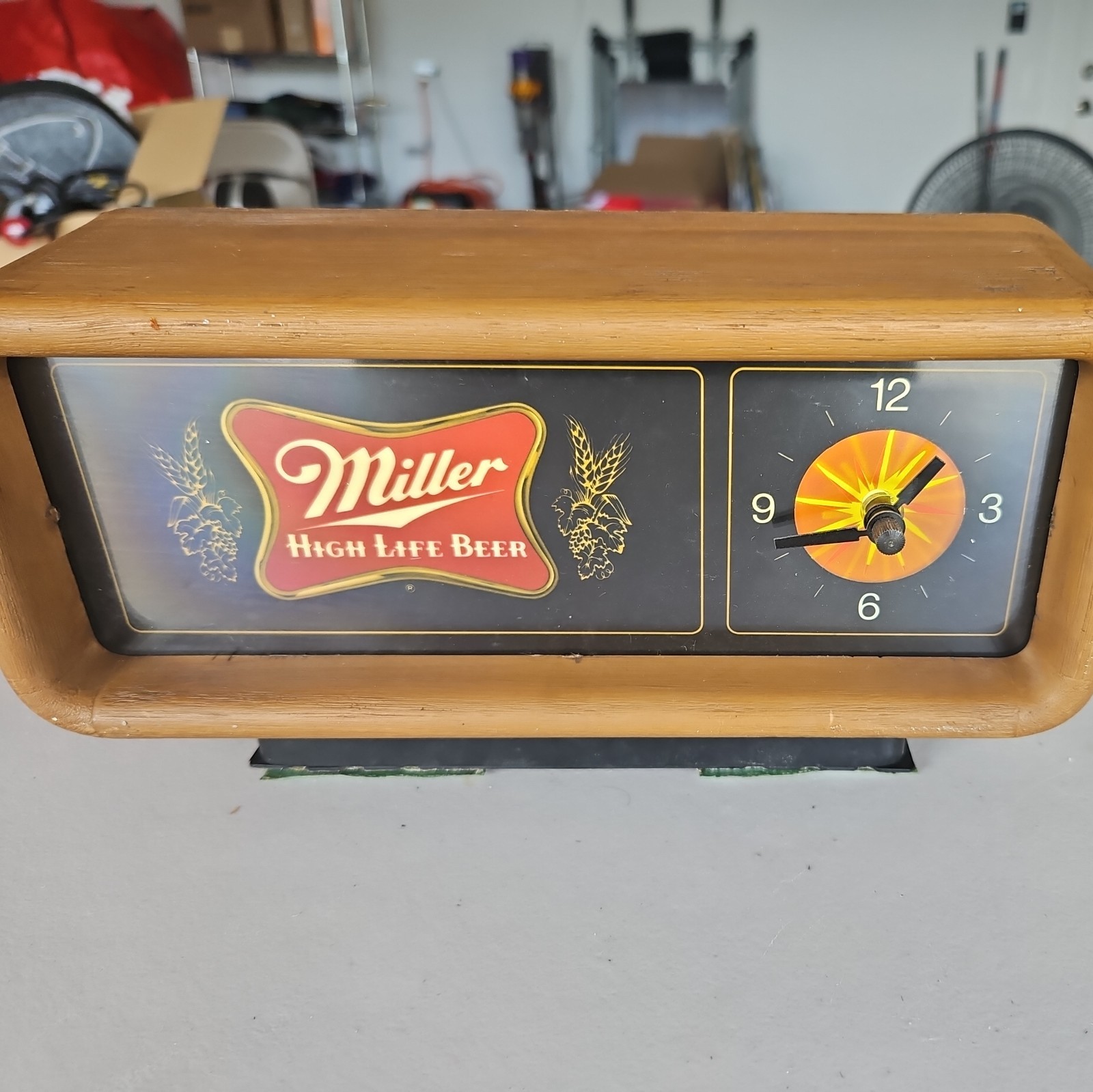 Vintage Miller High Life Beer Motion Electric Starburst Clock/Sign 20 Vintage Miller High Life Beer Motion Electric Starburst Clock/Sign 20