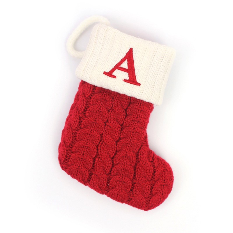 Christmas Stocking Monogrammed Holiday Gift, Letter V, St. Nicholas Christmas Stocking Monogrammed Holiday Gift, Letter V, St. Nicholas