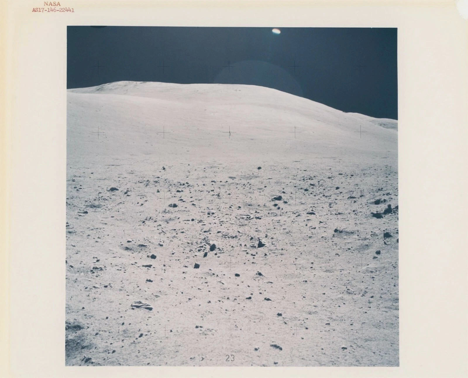 Apollo 17 - Last Man on the MOON - original 1972 NASA photo - last site explored Apollo 17 - Last Man on the MOON - original 1972 NASA photo - last site explored