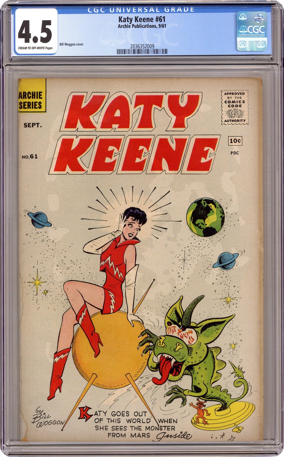 Katy Keene #61 CGC 4.5 1961 2036352009