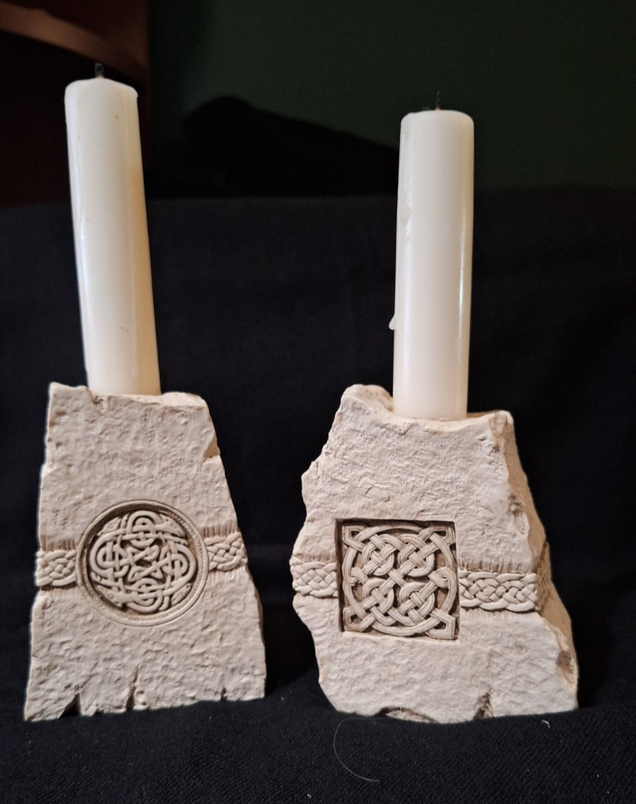 Pair of Innovations Classic Celtic Design Candlesticks - Very Hard to Find Pair of Innovations Classic Celtic Design Candlesticks - Very Hard to Find