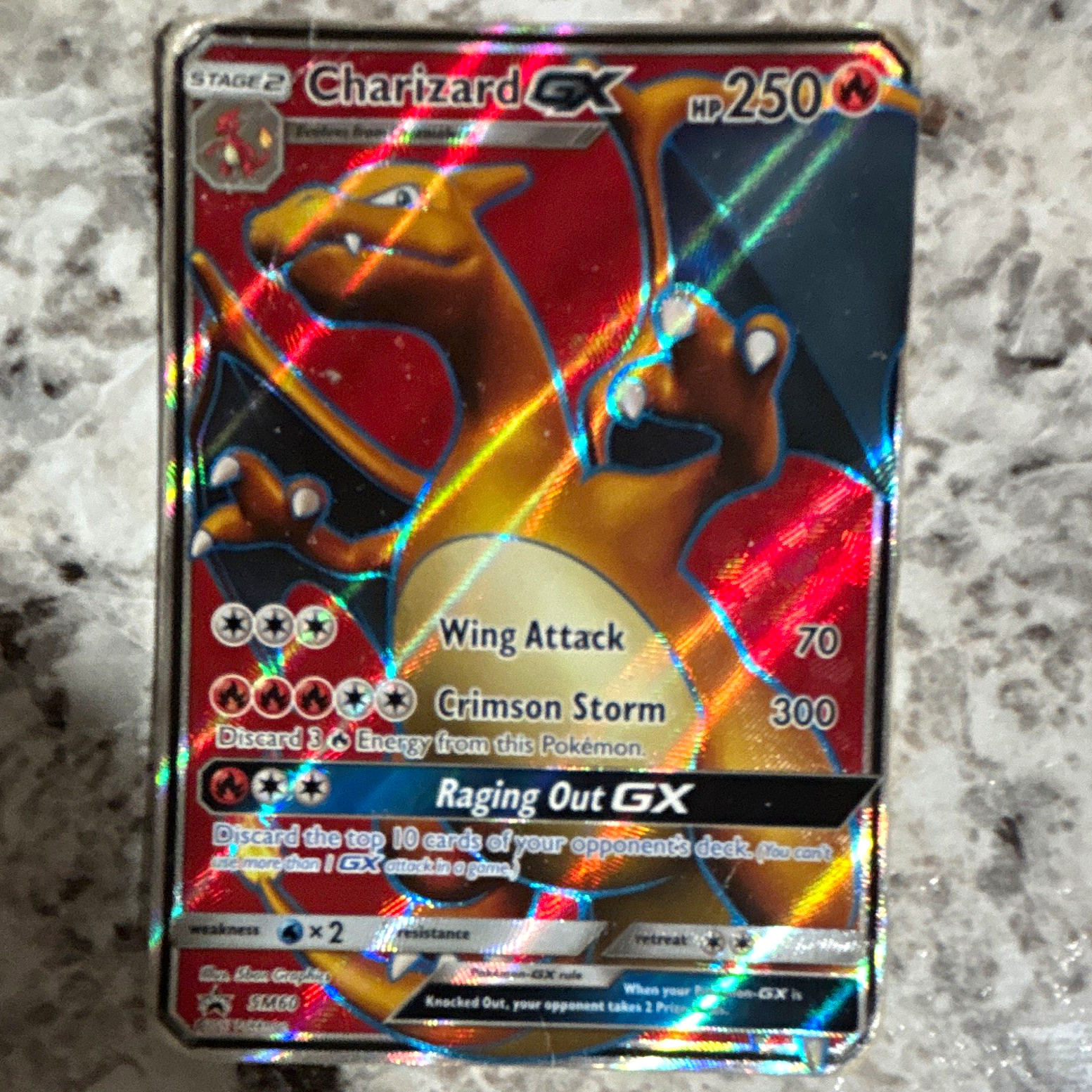 Pokémon Charizard GX SM60 Holo GX Promo Card Sun & Moon 2017 English Pokémon Charizard GX SM60 Holo GX Promo Card Sun & Moon 2017 English