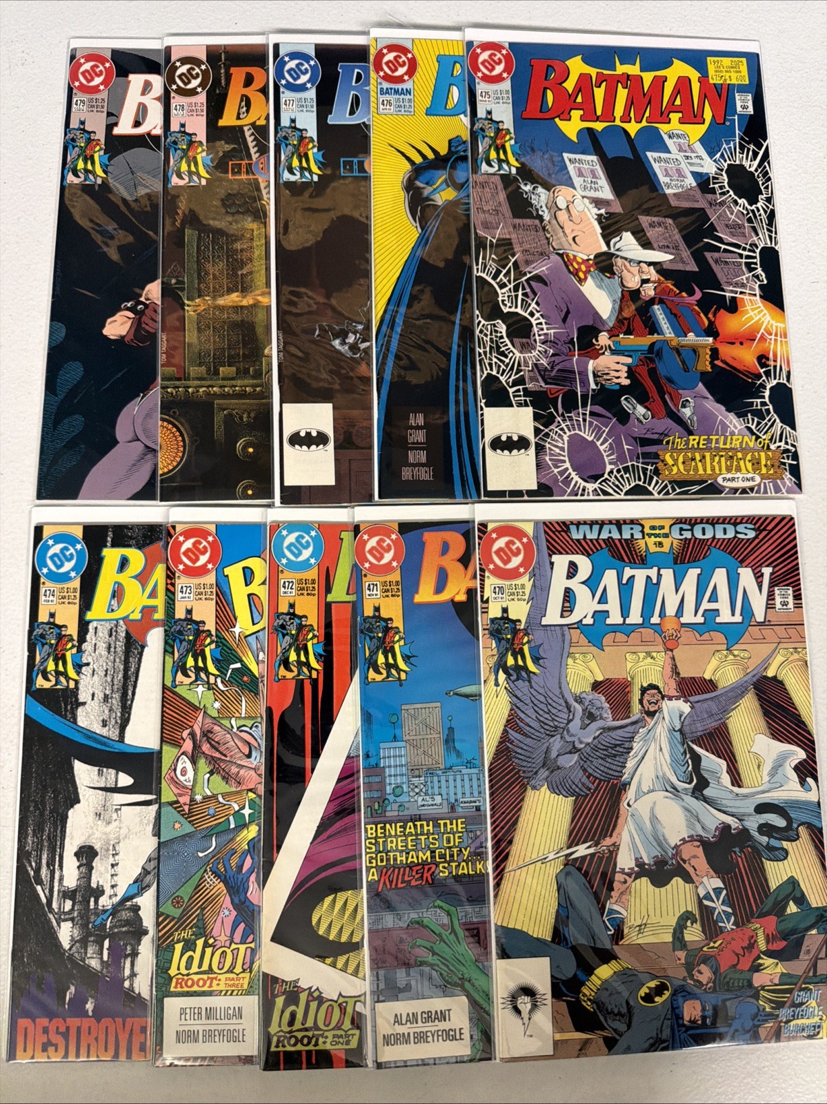 Batman #470 471 472 473 474 475 476 477 478 479 DC Comics Lot Run Set F/VF *X10 Batman #470 471 472 473 474 475 476 477 478 479 DC Comics Lot Run Set F/VF *X10