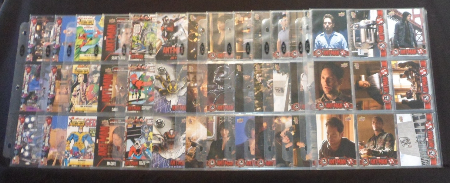 2015 UD Ant-Man Movie MINI-MASTER Set of 145 Cards (90 Base/6 Chase Sets) 2015 UD Ant-Man Movie MINI-MASTER Set of 145 Cards (90 Base/6 Chase Sets)