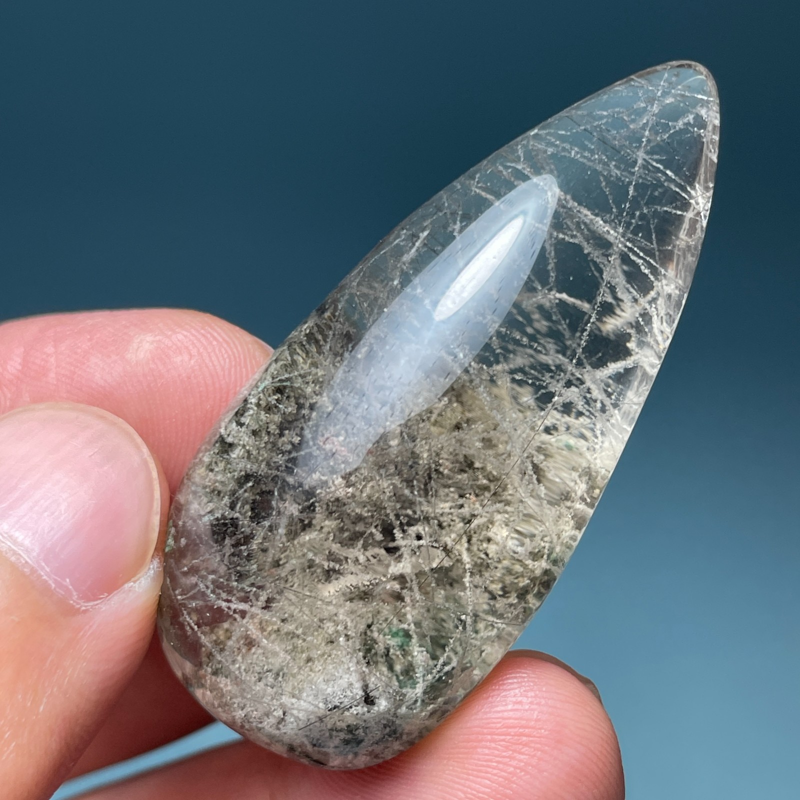 144Ct Heal Rare Clear Natural color Rutile Crystal Quartz Reiki Specimen pendant 144Ct Heal Rare Clear Natural color Rutile Crystal Quartz Reiki Specimen pendant