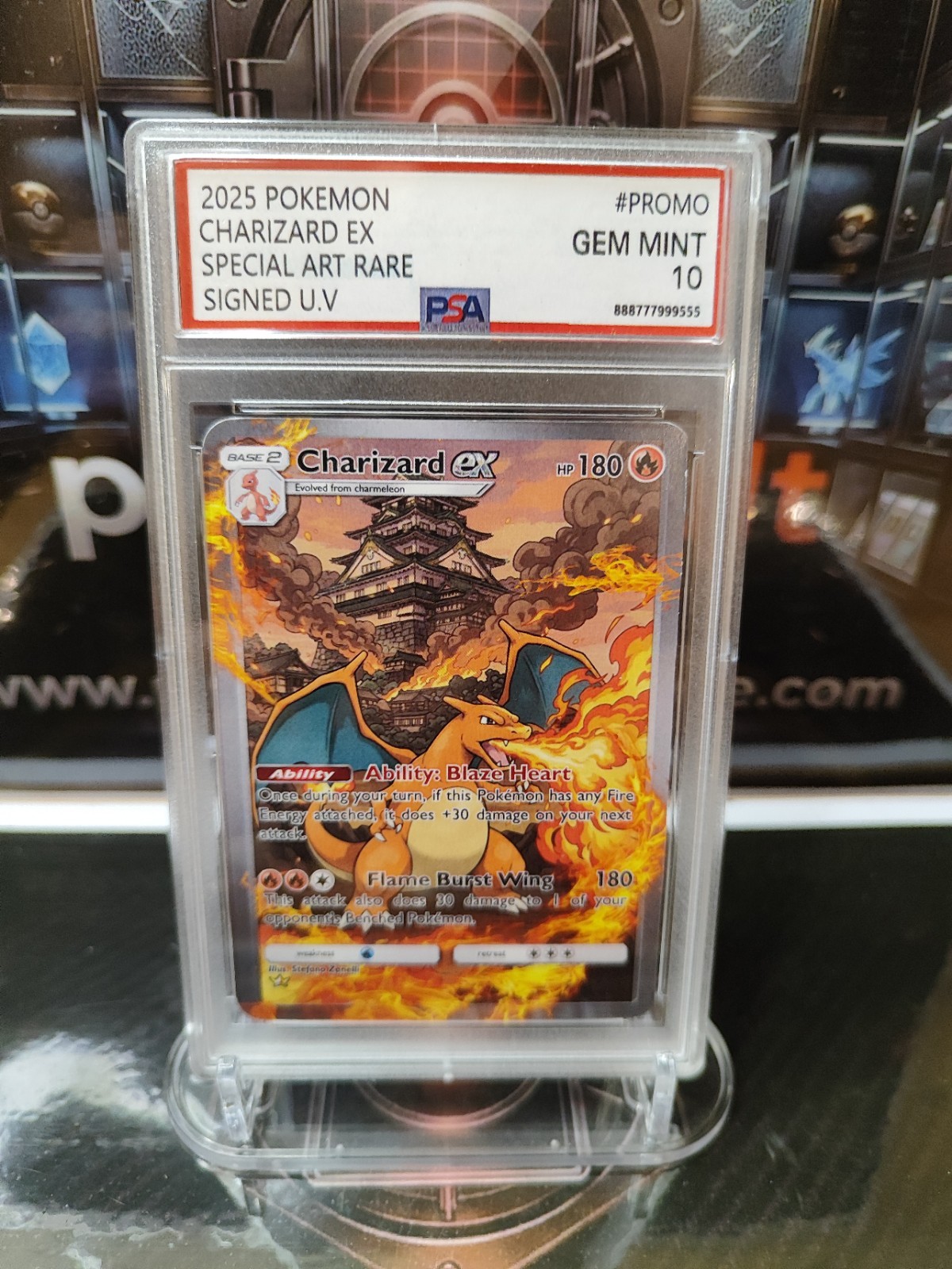 Pokemon Charizard ex 2025 Promo Special Art Rare Signed Fan Art