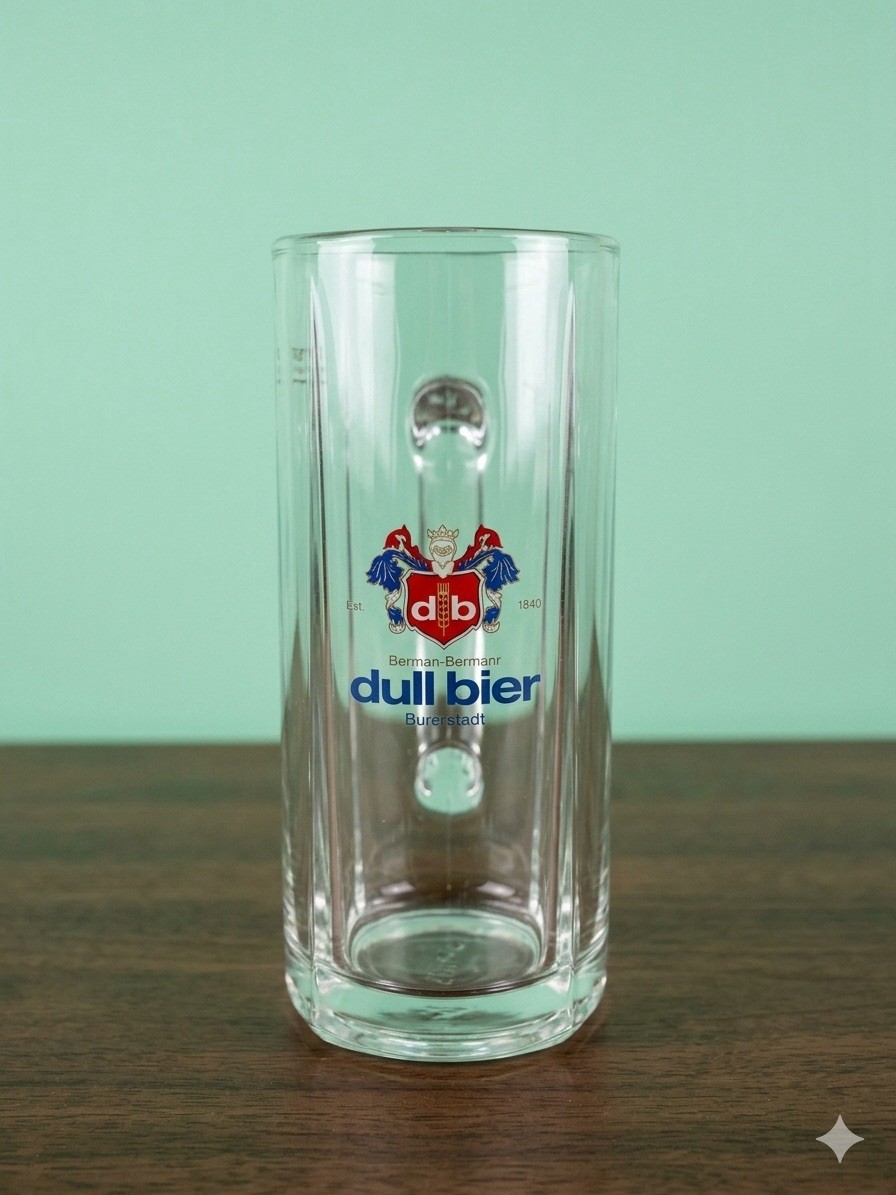 Vintage Late 1970’s Dinkelacker Dinkel Bier German Dimpled Glass Beer Mug Stein Vintage Late 1970’s Dinkelacker Dinkel Bier German Dimpled Glass Beer Mug Stein