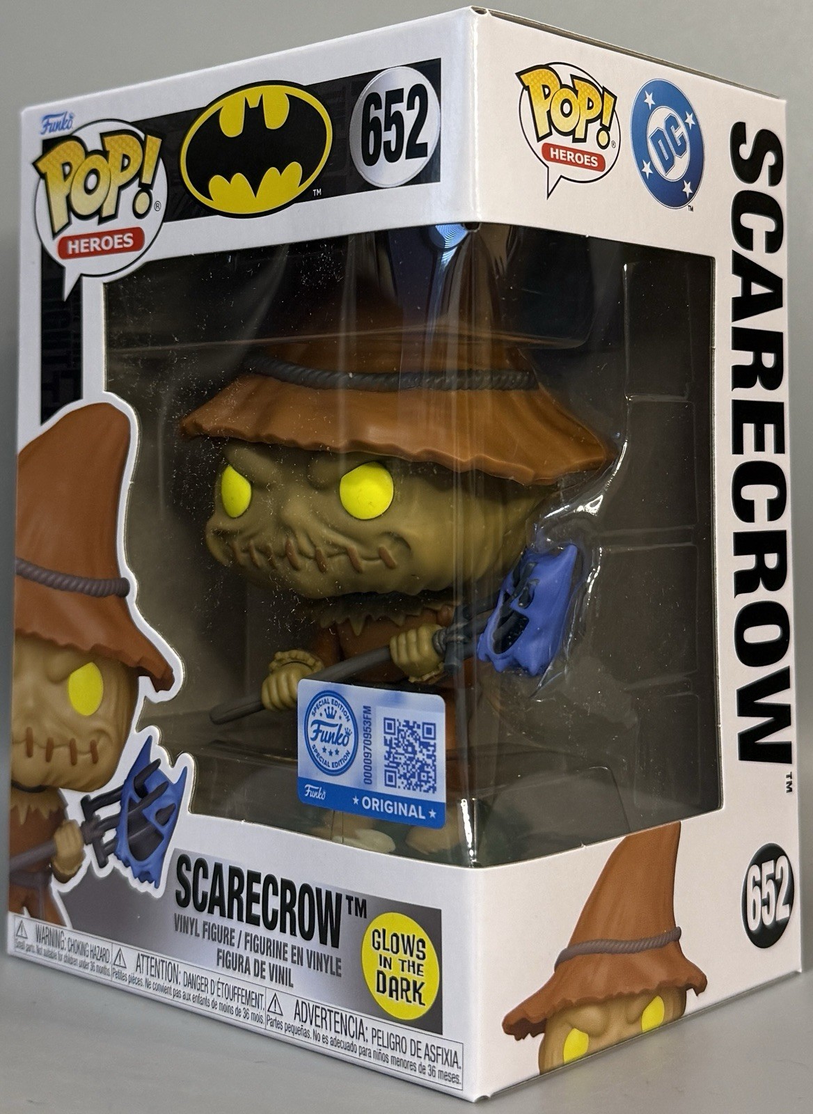 Funko Pop Batman Scarecrow (with Pitchfork) (GITD) #652
