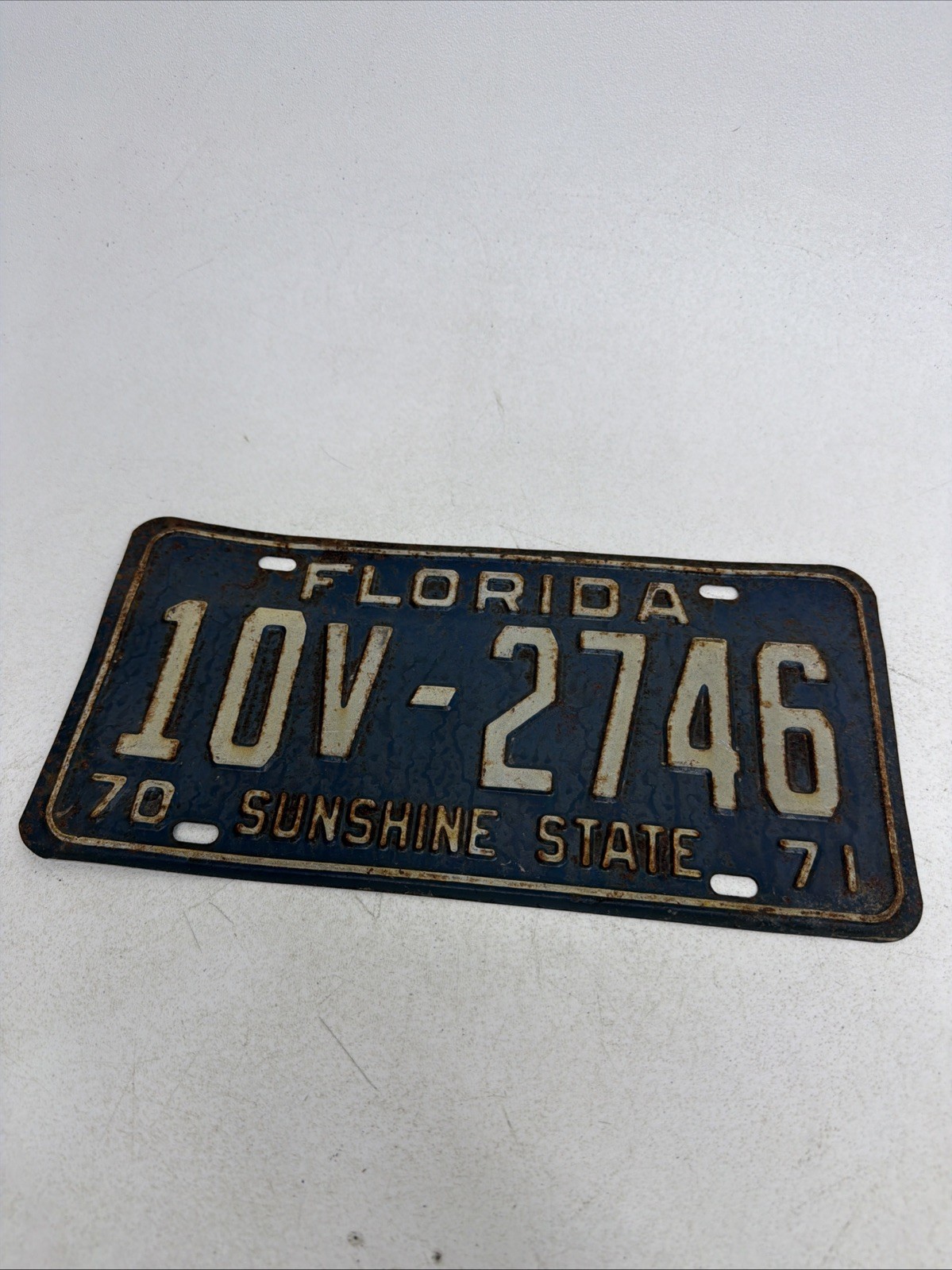 Vintage 1970 -1971 Florida License Plate Vintage 1970 -1971 Florida License Plate