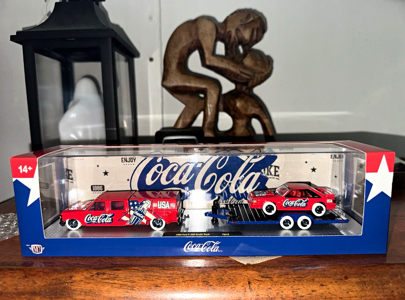 M2 machines 1990 ford f 350 dually truck & 1988 ford mustang gt hauler chase M2 machines 1990 ford f 350 dually truck & 1988 ford mustang gt hauler chase