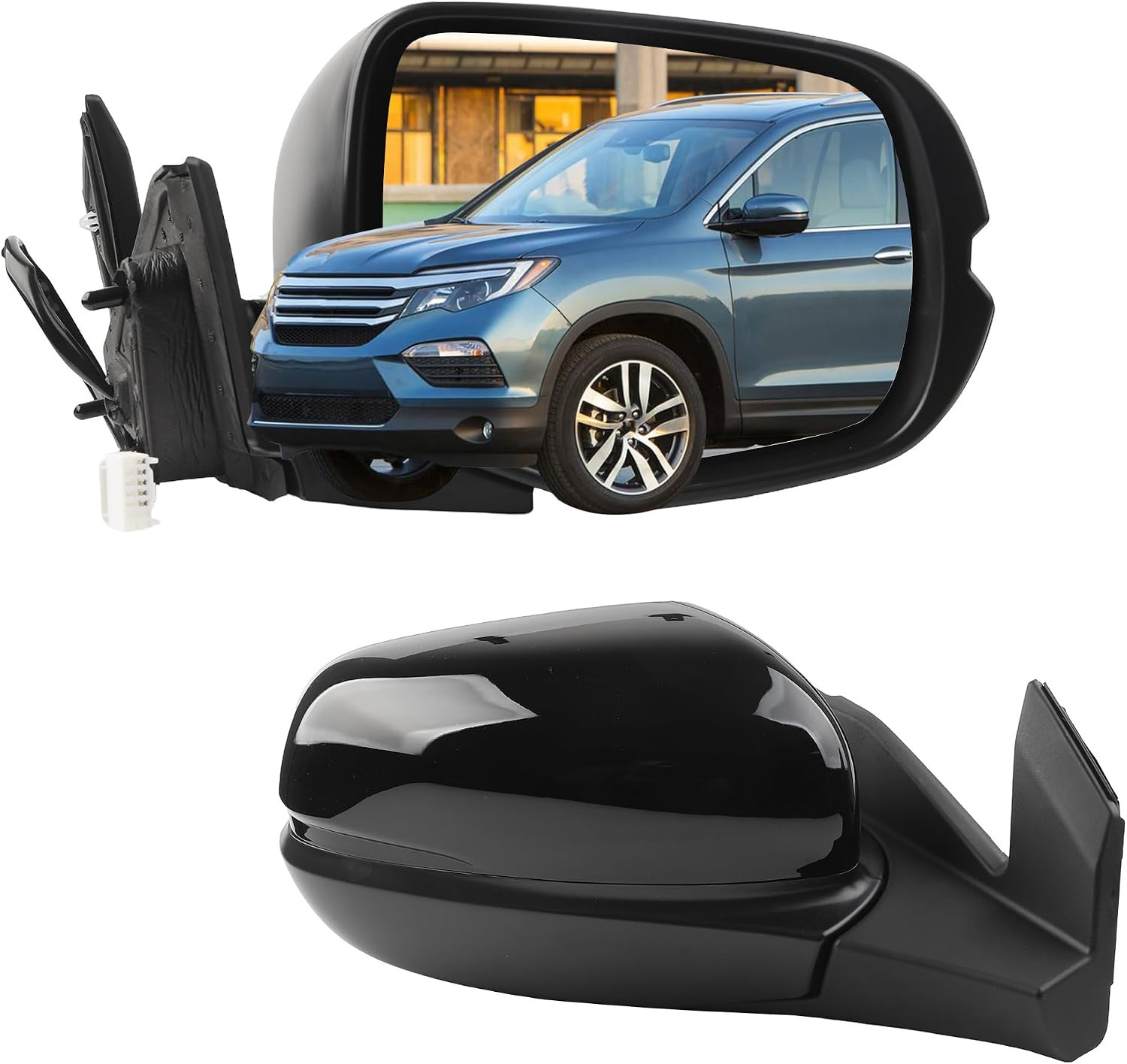 Side Rear View Mirror Compatible with Honda Pilot 2016-2022 5Pins Side Rear View Mirror Compatible with Honda Pilot 2016-2022 5Pins