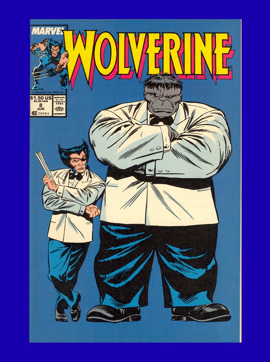 Wolverine #8 - Iconic John Buscema Grey Hulk Cover - Marvel (1989) 9.8 NM-MT