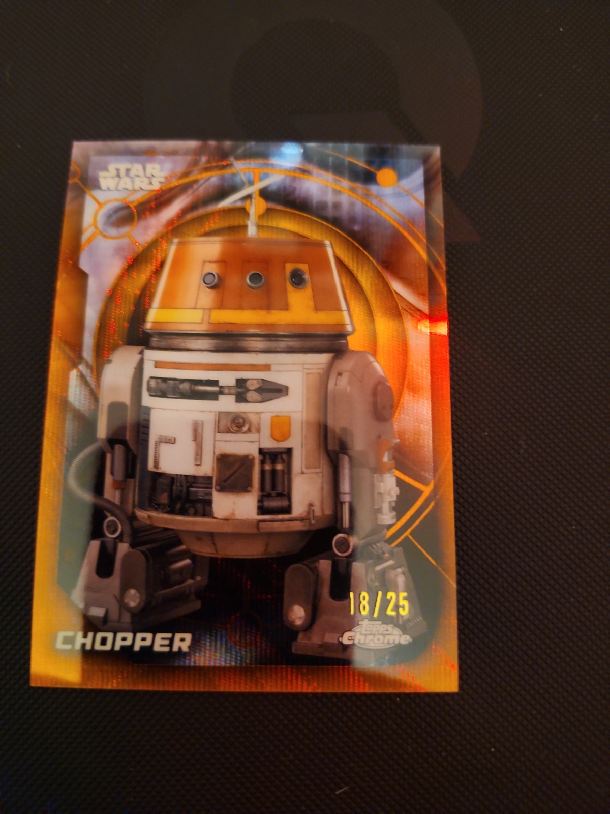 2026 Topps Chrome Star Wars Rebels Orange Refractor /25 Chopper Droid Card Ssp 2026 Topps Chrome Star Wars Rebels Orange Refractor /25 Chopper Droid Card Ssp