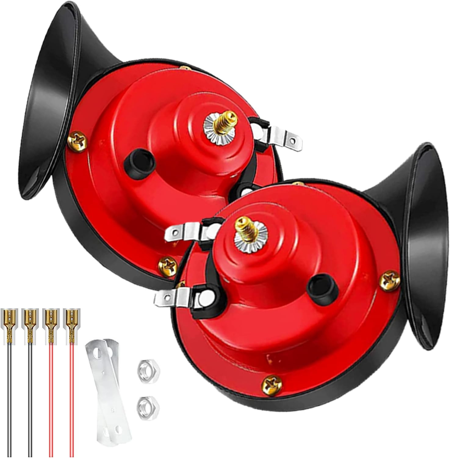 Car Horn, 12V Super Loud Horns, 300DB Waterproof Double Truck Horns, Electric S Car Horn, 12V Super Loud Horns, 300DB Waterproof Double Truck Horns, Electric S