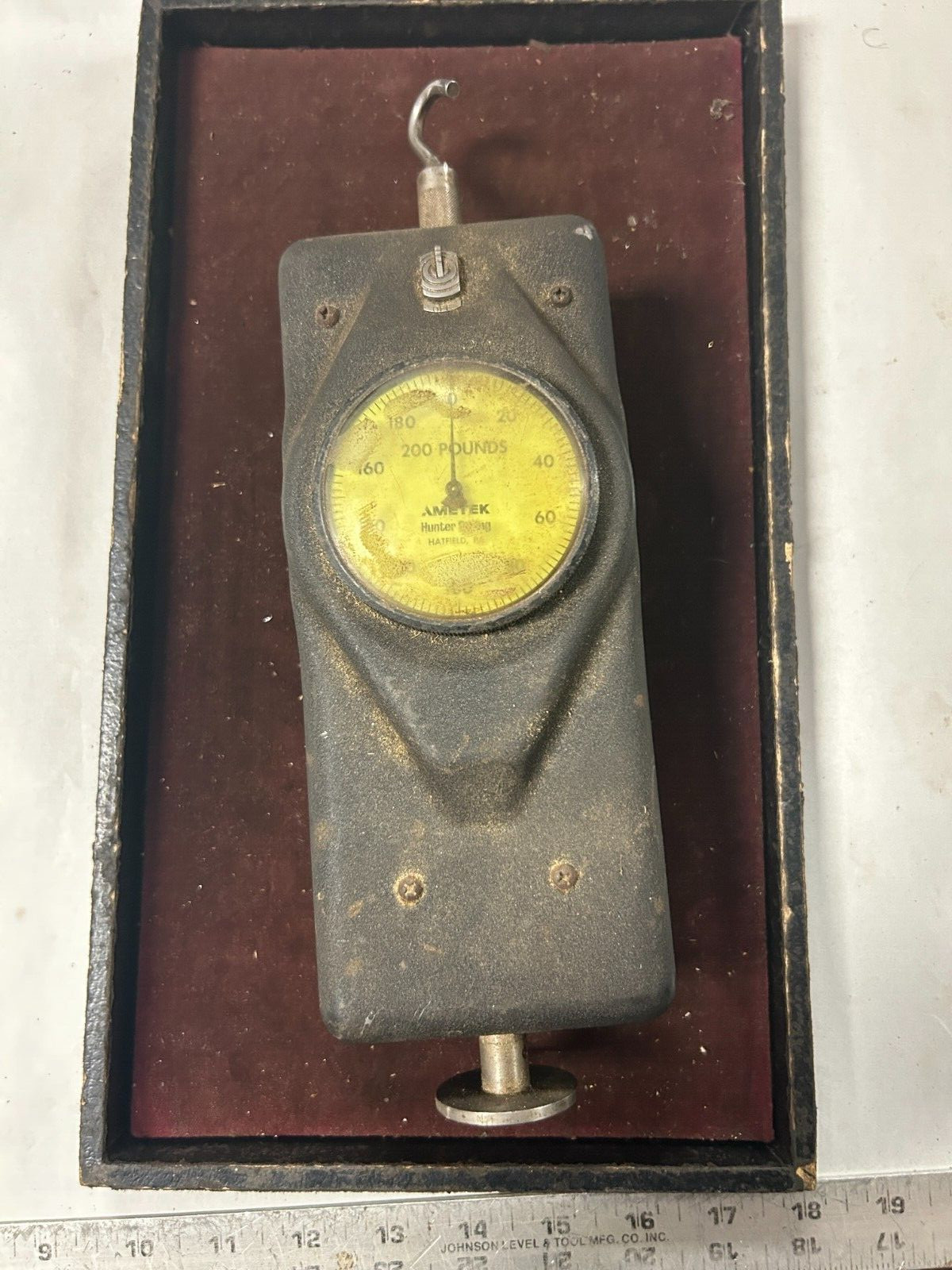 MACHINIST OkCb TOOL LATHE MILL Machinist Ametek 200 Pound Pull Gage MACHINIST OkCb TOOL LATHE MILL Machinist Ametek 200 Pound Pull Gage